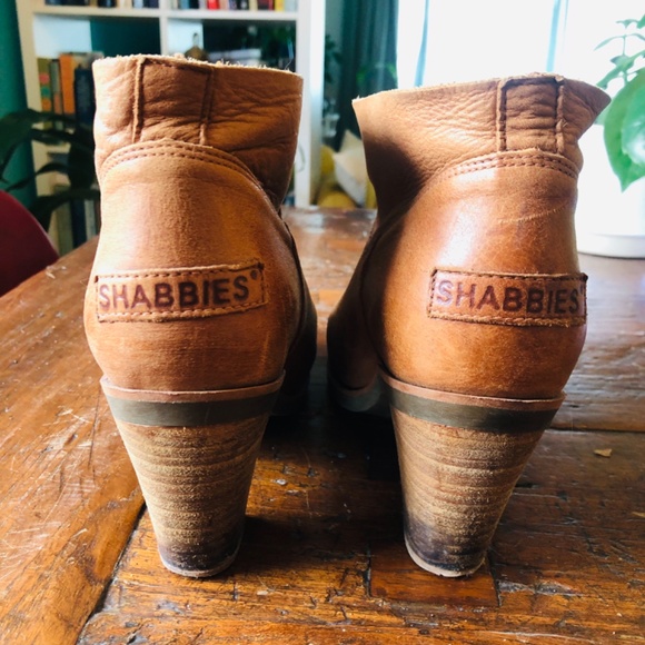 Shabbies Amsterdam leather low ankle, high heel US10 EU41 - Picture 4 of 8